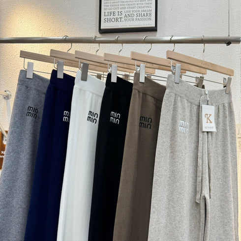 KELTIS Knitted Loose Straight Cut Pant